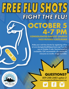 Free Flu Shots @ Consolidated Baptist Church | Lexington | Kentucky | United States