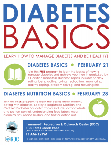 Diabetes Basics @ Immanuel Baptist Church | Lexington | Kentucky | United States