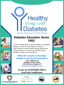 Healthy Living with Diabetes @ Lexington Senior Center | Lexington | Kentucky | United States