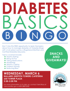 Diabetes Basics Bingo @ Ballard Griffith Towers | Lexington | Kentucky | United States