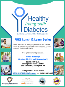 Healthy Living with Diabetes @ Lexington Senior Center | Lexington | Kentucky | United States